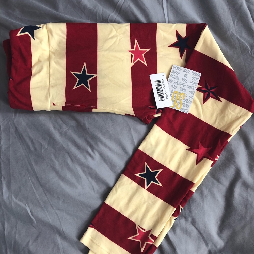 NWT OS LuLaRoe Americana Leggings